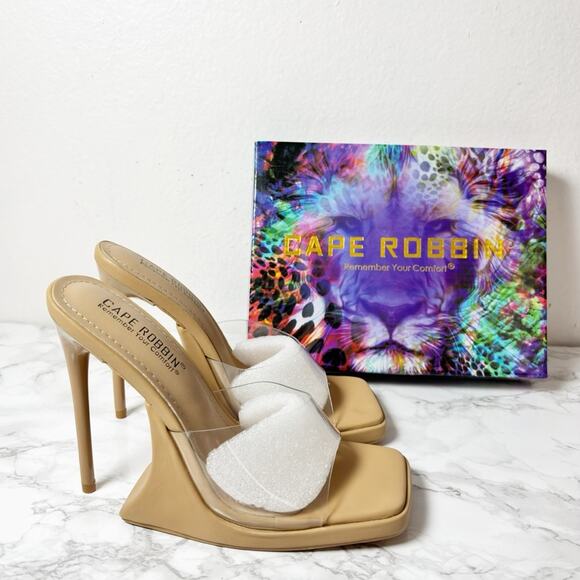CAPE ROBBIN MAGANA NUDE WOMEN HEELS SIZE 6 BRAND NEW WITH BOX - Picture 5 of 7
